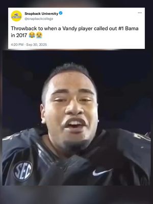 Not the most intimidating video 😭 #cfb #college #football #collegefootball #bama #nicksaban #vandy #funny #fyp #explore