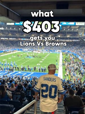 What $403 could’ve got you at the Detroit Lions game vs the Browns #tickpick #nfl #detroitlions #detroit #tipsandtricks 