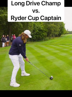 Can a World Long Drive Champ beat a Ryder Cup Captain? 🤔