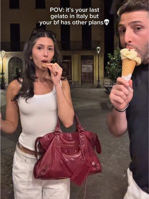 Crying just found this gem and had to share #italy #bf #prank #gelato 