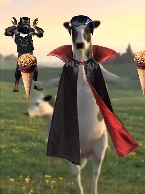 SPOOKY SZN IS UPON US #drumstick #firstofthemonth #october #cows #1stofthemonth 