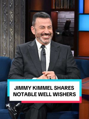 Jimmy Kimmel and Stephen swap the names of some of their notable well wishers! #Colbert #JimmyKimmel #JamesTaylor @Jimmy Kimmel Live 