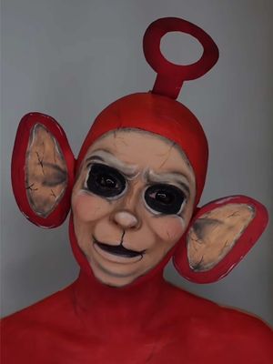 Teletubbies ❤️ ib @Holly Murray Makeup - this is a repost from last year, there will be fresh content soon 🤭 #fyp #teletubbies #halloweenmakup #halloween  
