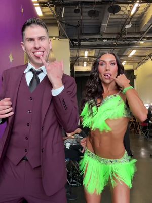 Look who I found in the ballroom!!!! Next season what do we think? JERSEY x JENNA 🪩 @jerseyyjoe  #dwts #fyp #viral 