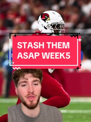Stash these players ASAP in week 5 fantasy football 🏈 #fantasyfootballweek5 #fantasyfootball #fantasyfootballstartsit#greenscreen #greenscreenvideo 