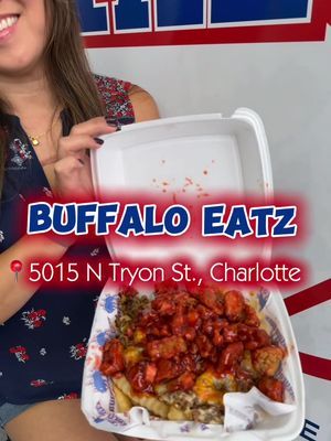 👉🏽Looking for the perfect take out food for an easy night or game day? @buffaloeatzclt has you covered with their unique take on cheesesteaks, fries and egg rolls!  🍟The stinger fries are still on my mind, loaded up with steak and chicken tenders drenched in strawberry hot sauce. You choose the sauce, and they’ve got some delicious options like Loganberry, Buffalo, Strawberry Peach, Hot Honey Lemon Pepper, just to name a few.  💖I also loved the cheesesteak egg rolls and could make a meal out of them! 🥖The Steak Stinger was a fun take on a traditional cheesesteak sub and don’t sleep on the Mac N Cheese bites, which are new and only $5! 🌙They are open late, so if you need a nighttime snack, this is going to be your new go-to! 🤩‼️And exciting news- Buffalo Eatz will be opening up a sit down restaurant in Pineville early 2026! 📲 @buffaloeatzclt @Buffalo Eatz CLT  📍5015 N Tryon St, Charlotte NC 🕐Wednesday-Thursday 11am-12am 🕐Friday 11am-1am 🕐Saturday 12pm-1am 🕐Sunday 12pm-12am 🚫closed Monday and Tuesday #buffaloeatz #buffalo #takeoutfood #steakandcheese #wings               