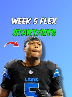 Week 5 Start & Sit Flex Plays 🏆 #nfl #fantasyfootball #fantasyfootballadvice #fyp
