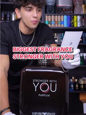 I Own The World’s Largest Fragrance | Thanks to @Armani beauty 🔥🌎 #fragrance #cologne #strongerwithyou #1000ml #massive 