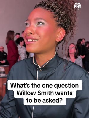 Replying to @itsisaacswoorld Willow is her! #willowsmith #dior #tiktokfashion #pfw #dazedfasiontv 