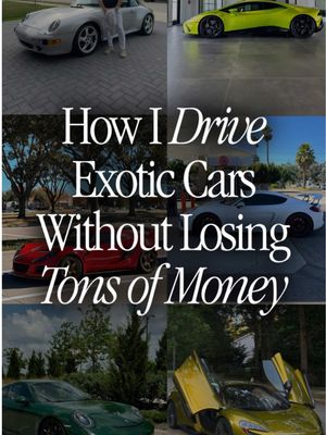 How I drive exotic cars without losing money. #porsche #cars #lotusexige #lamborghini #993