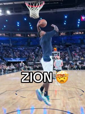 Zion says hello 🤯 #NBA #australia #Zion #Dunk #wow 