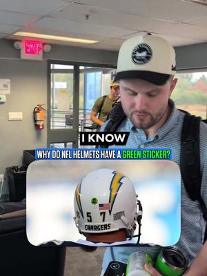 Why do NFL Helmets have a GREEN sticker on them? #nfl #nflfootball #nfltrivia 