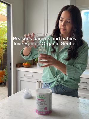 What makes Bobbie Organic Gentle, gentle? 👉 Our first-of-its-kind organic baby formula is designed for sensitive tummies—made with 100% partially hydrolyzed whey protein to ease fussiness, gas, and crying. What’s inside Bobbie Organic Gentle? 👇 🍼 Smaller, broken-down proteins that are closer in size to those founding breast milk for gentle digestion 🍼 100% organic lactose as the primary carb source 🍼 DHA at EU levels for brain development 🍼 75 IU of Vitamin D per serving to support healthy bones and teeth 🍼 1.2 mg/serving of Iron, meeting EU standards, to support the production of red blood cells, muscle cells, and metabolism 🍼 Organic, expeller-pressed, plant-based oils to provide the fatty acids baby needs without GMOs, pesticide residues, or inorganic chemical solvents 🍼 No soy allergens, palm or palm olein oil, or corn sweeteners. Link in bio to join the Bobbie Fam and subscribe!