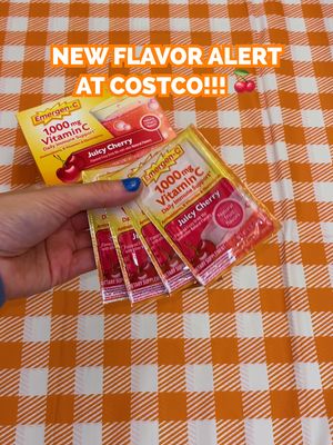🍒 Popping our Emergen-C Cherry with our NEW CHERRY FLAVOR now available exclusively at Costco! 🍒