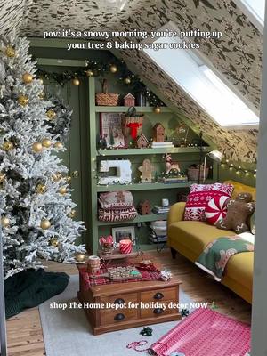 we’re so close to holiday magic & i am already getting started here with the @The Home Depot Grand Dutchess tree & all of their beautiful garlands! Stop by to pick up some holiday magic NOW! #HomeDepotPartner #ad #holiday