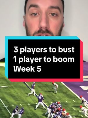 Players to BUST and BOOM in week 5 #fantasyfootball #fantasyfootballtips #fantasyfootballadvice #nflfantasy #raiderswalterpicks 