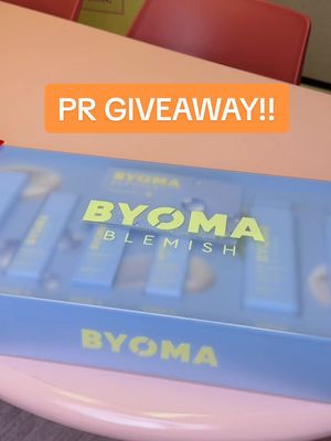 WIN our latest PR Package featuring our NEW BYOMA Blemish Line! 🤭 To enter - follow BYOMA - like + comment a 🧪 on our last 5 posts - tag your bestie - repost for an extra entry! Winners will be contacted by the official BYOMA account. 10 winners will be selected. Ends Oct 7. Good luck!  #byoma #byomablemish #giveaway #pr 