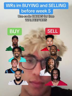 WRs to buy and sell before week 5?#walterpicks #fantasyfootball #fantasyfootballadvice2025 #walterpicks 