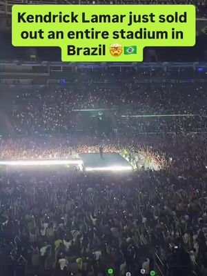 Kendrick Lamar’s show in Brazil looked like it was about to cause an earthquake 🤯 International crowds are unreal 🔥 🎥: (TikTok / @casluuu0)