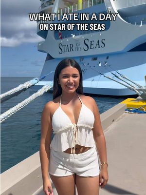 Everything I ate on the worlds BIGGEST cruise, Star of the seas 😍⭐️ #royalcaribbean #staroftheseas #cruise #cruisetok #whatieatinaday 