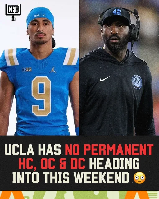 UCLA is the ONLY TEAM IN THE NATION that hasn't led a game for a single snap 😳 All three of the Bruins positions have been filled with interim coaches. (H/t UclaWRLD, via MattBrownCFB) #ucla #cfb #CollegeFootball #football #losangeles 