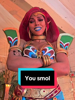 Oh so NOW you can say real words?  @Stella Chuu is the legendary hero herself— I mean himself.  #urbosa #zelda #botw #cosplay 