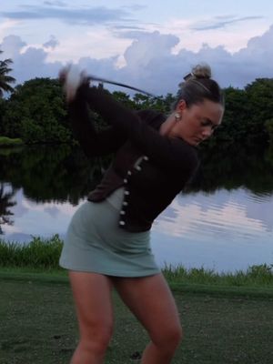 watch me play some holes!! chasing birdies & sunsets 🫡 #golf #sunset #fyp 