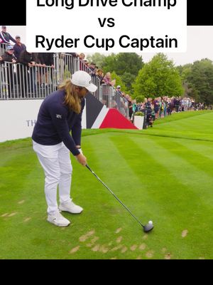 Can a World Long Drive Champ beat a Ryder Cup Captain? 🤔