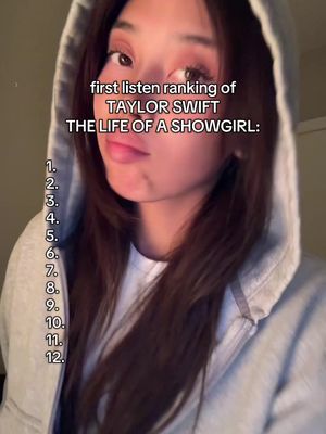 what’s ur life of a showgirl ranking so far? my ranking will 100% change by midday tmr #taylorswift #tsthelifeofashowgirl #swiftie #albumranking #thelifeofashowgirl @Taylor Swift @Taylor Nation 