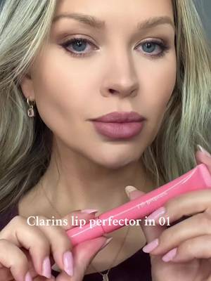 @Clarins USA lip perfector 01 #lipswatch #beautyinfluencer #lipcolor #lipgloss #lipglossswatch 