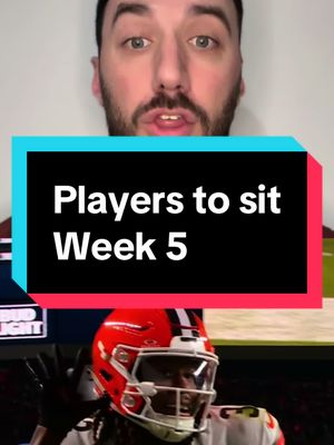 SIT these players in week 5 #fantasyfootball #fantasyfootballtips #fantasyfootballadvice #nflfantasy #raiderswalterpicks 