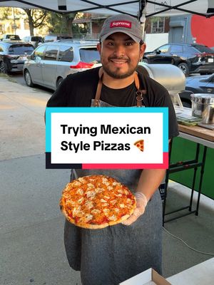Mexican style pizza on the sidewalk with @coba_pizzeria 🍕