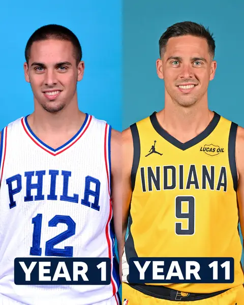From year 1 in the league to now 📸 #pacers #NBA #portraits 
