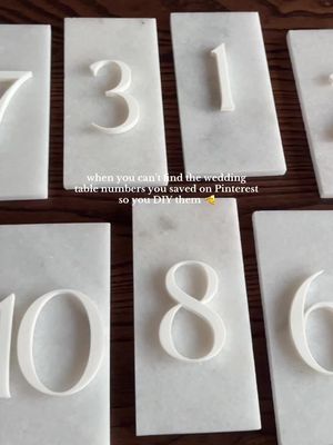nothing worse than obsessing over something you found on pinterest and not being able to find it 😡  but fr if anyone is having 21 tables at their wedding and wants table numbers lmk 😤