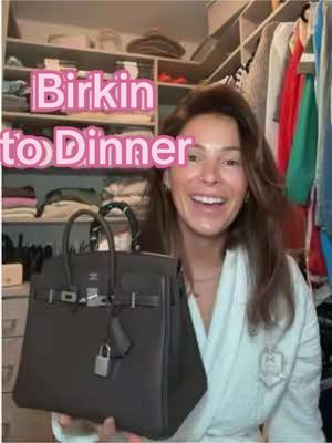 Settle the #birkin to dinner debate please!! Bc WTF?! #hermes #hermesbirkin #birkin25 #hermesunboxing 