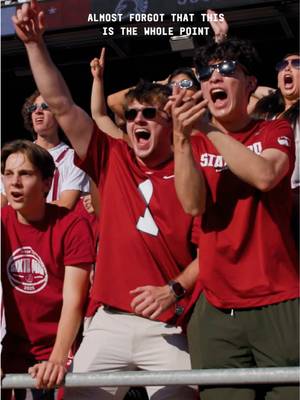 A love letter to our fans ❤️ Go Card! #stanford #CollegeFootball #football #fans #studentsection 