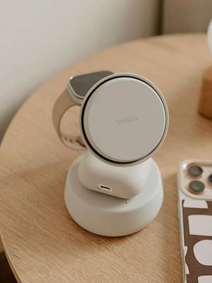 Charging has never felt this luxe ✨ Watch how @lifewithhollylifestyle sets up her UltraCharge Pro 3-in-1 Dock with the latest accessories. Shop the UltraCharge Series, now available on TikTok Shop. #belkin #wirelesscharger #3in1charger #asmr #unboxing