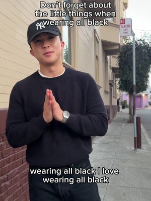 Some really simple tips to elevate an all black outfit