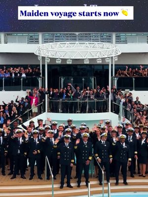 Our team aboard Star Princess is shining bright today as she sets sail on her maiden voyage. 🌟