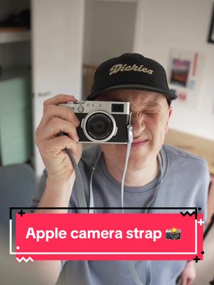 Apple makes the best camera strap now 😅 This is just the crossbody strap for the new iPhone 17 series, but it works crazy good as a compact camera strap, defo worth playing with 🤩 #apple #fujifilmx100vi #iphone17 #iphoneair 