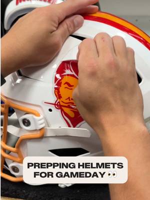 Bucco Bruce has never looked better 🔥 #behindthescenes #helmet #uniform #buccaneers #nfl 
