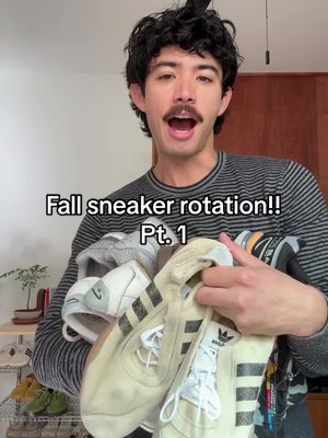 A little bit of my fall sneaker rotation!! Do y’all want a pt. 2?? #sneakerrotation #fallfashion #mensfashion #mensshoes #fallshoes 