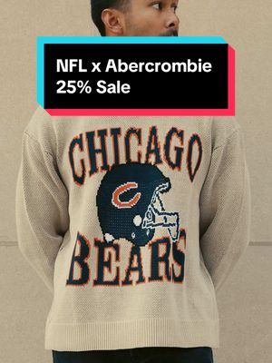 #AbercrombiePartner 🏈 Football season is officially here, which means it’s time to rep your team in style. If you’ve been looking for something to wear on game day, I got you.  This weekend only, you can get 25% off all NFL products at @Abercrombie 🏷️ Being from the Chicago area, of course I had to throw on my Bears sweater and hoodie to show some love for my team this season 🐻 Whether you’re heading to a game, watching from home, or just want to add some team spirit to your fall fits, now’s the perfect time to grab your gear. The Promo runs from Thursday 10/2/2025 – Sunday 10/5/2025, so don’t wait & show up for your team this season ‼️ . . . #AbercrombieNFL #NFLxAbercrombie #chicagobears  #mensfashion 