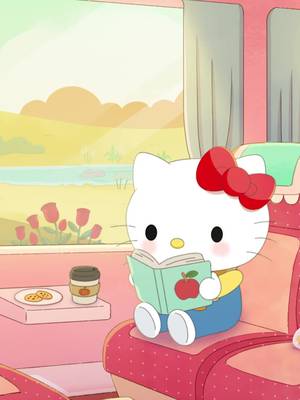 Taking the train with #HelloKitty 🍂🚂 #asmr