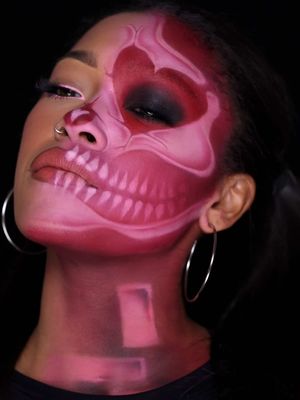 This heart refused to die.  🩻🫀 ##halloween2025##halloweenmakeup##makeuptransition