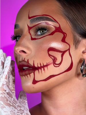 For the girlies to recreate this Halloween 🍒✨ #easyhalloweenmakeup #makeuptransformation #31daysofhalloween #makeupfyp @nyxcosmetics_uk 