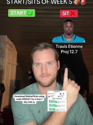 Week 5 start sits ✅❌ #fyp #nfl #fantasyfootball 