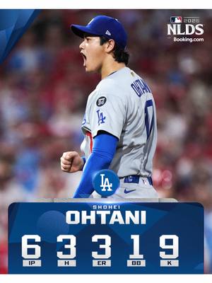 Shohei Ohtani picks up the win in his first #postseason start on the mound! #dodgers #shoheiohtani #pitcher #History 