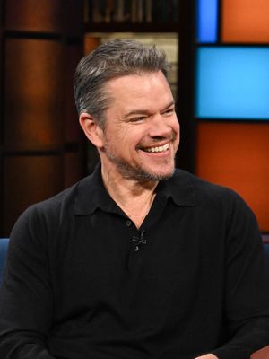 Can't decide who we like more -- Matt Damon's cat, or Chad The Cat Neurologist? #Colbert #MattDamon