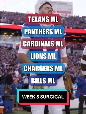 WEEK 5 SURGICAL SIX 🎯🔥 LOCK IN. 💼🫡 #nfl #football #prizepicks #nflfootball 
